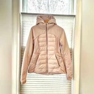 Lululemon Down For It All Puffer Jacket Size 8 Light Pink